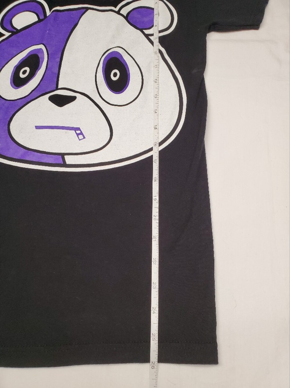 Kickstrike Black Purple Bear Graphic Tee Size Small Streetwear Hip Hop Cotton - Picture 4 of 5